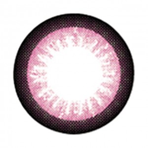 シークレットキャンディーマジック No.04 ピンクの装着画像・レンズ画像
